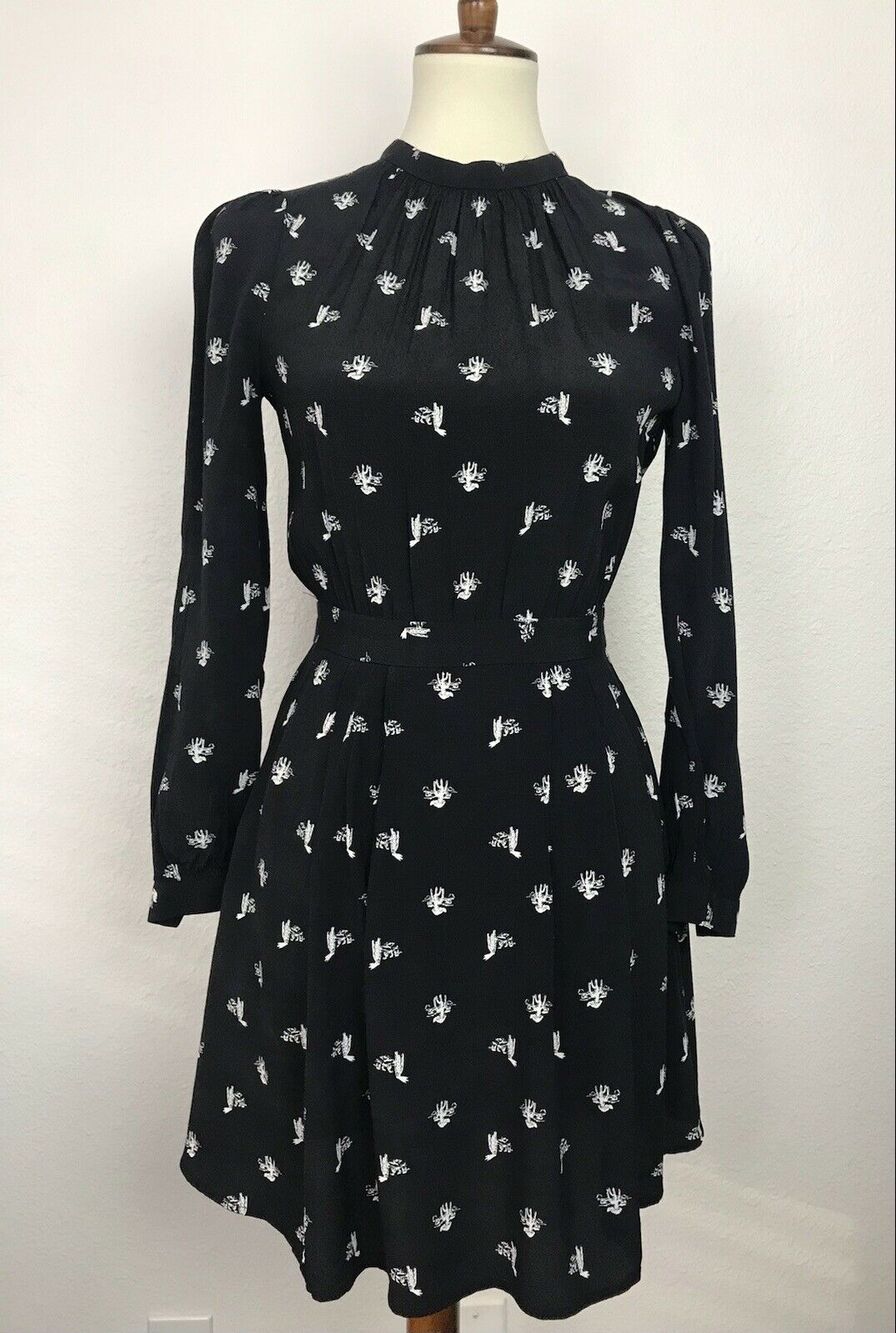 & Other Stories Multicolor Print Pleated Mini Dress